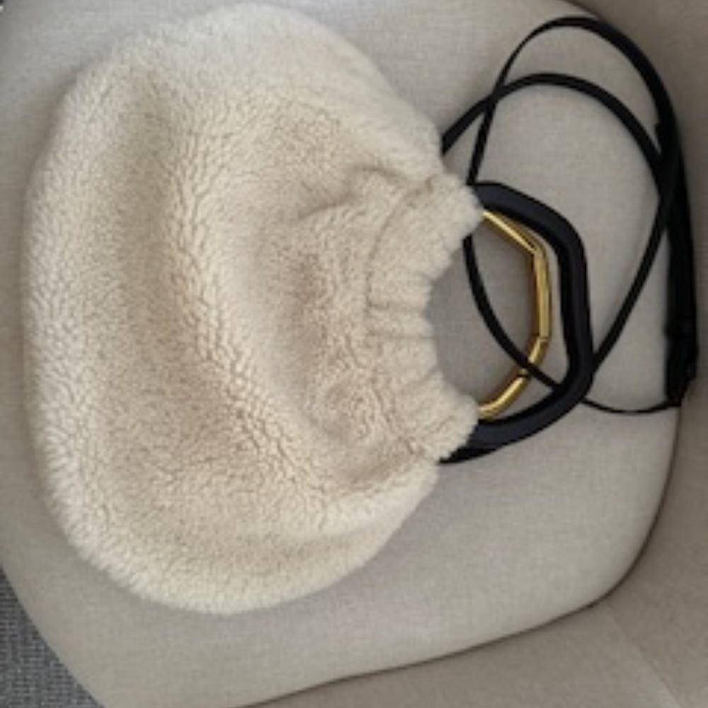 STAUD Camile purse in beige